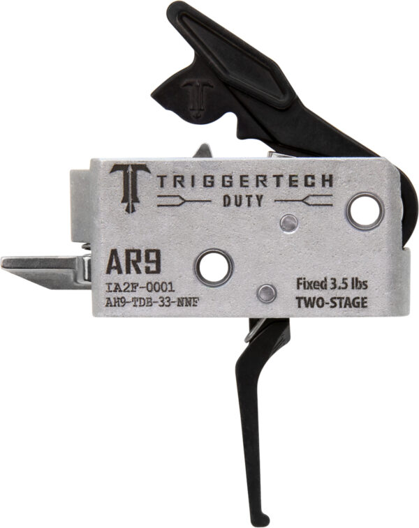 TriggerTech AH9TDB33NNF Duty  Flat Trigger Two-Stage 3.50 lbs Draw Weight Fits AR-9 — view 1