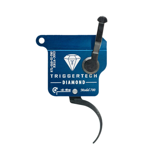 TriggerTech R7LSAB02TNP Diamond  Black Curved Fits Remington 700 Left Hand — view 1