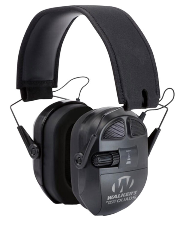 Walker's GWPXPMQB Ultimate Power Quad Muff 26 dB Over the Head Black Polymer — view 1