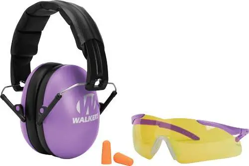 GSM WALKER'S YOUTH & WOMEN FOLDING PURPLE MUFF/GLASSES/PLUG COMBO ( 3 PER CASE ) — view 1