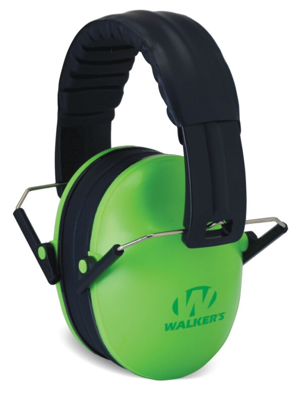Walker's GWPFKDMLG Baby & Kids Folding Muff 23 dB Over the Head Lime Green/Black Polymer — view 1