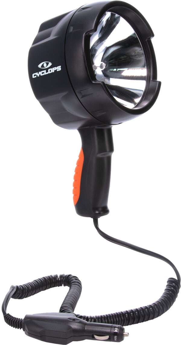 Cyclops CYCHS140012V Spotlight 12V Direct 1400 Lumens White Halogen Black Polymer 450 Meters — view 1