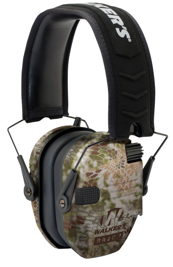 Walker's GWPRSEMKPT Razor Slim Electronic Muff 23 dB Over the Head Kryptek Highlander/Black Polymer — view 1