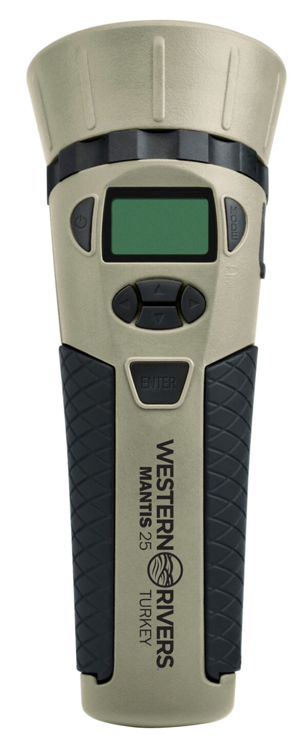 Western Rivers GC25TKY Mantis  Electronic Turkey Call, 25 Preloaded Sounds, Tan Plastic Includes Hand Lanyard — view 1