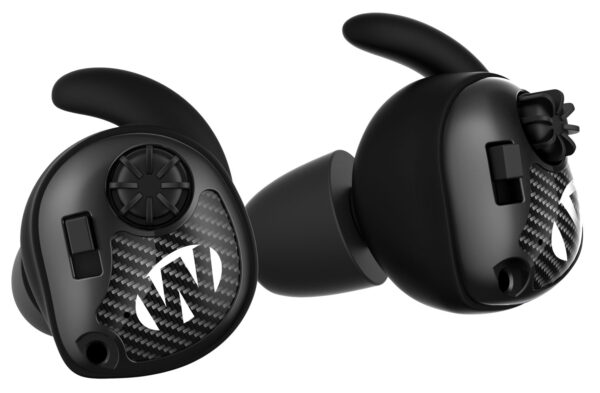 Walker's GWPSLCR Silencer Electronic Ear Buds 25 dB In The Ear Matte Black/Carbon Fiber — view 1