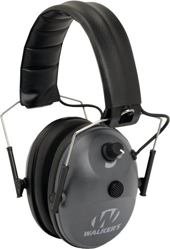 WALKERS MUFF ELECTRONIC 1-MIC - 4X ENHANCEMENT 22dB GREY — view 1
