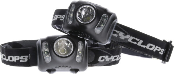Cyclops CYCHL2102PK Headlamp  210 Lumens White Red/Green/White LED Bulb Black 2 Pack — view 1