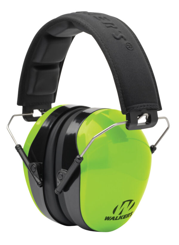 Walker's GWPDCPMHVG Advanced Protection Passive Muff 26 dB Over the Head Lime Green/Black Polymer — view 1