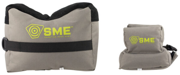 SME SMEGRF Front & Rear Gun Rest  Inert Poly Bead Filled Shooting Bags, Suede Leather Topper, Non-Slip Bottom, 600D Polyester — view 1