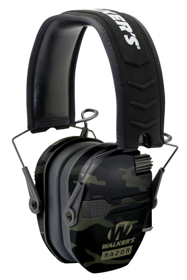 Walker's GWPRSEMMCCG Razor Slim Electronic Muff 23 dB Over the Head Multi-Cam/Black Polymer — view 1