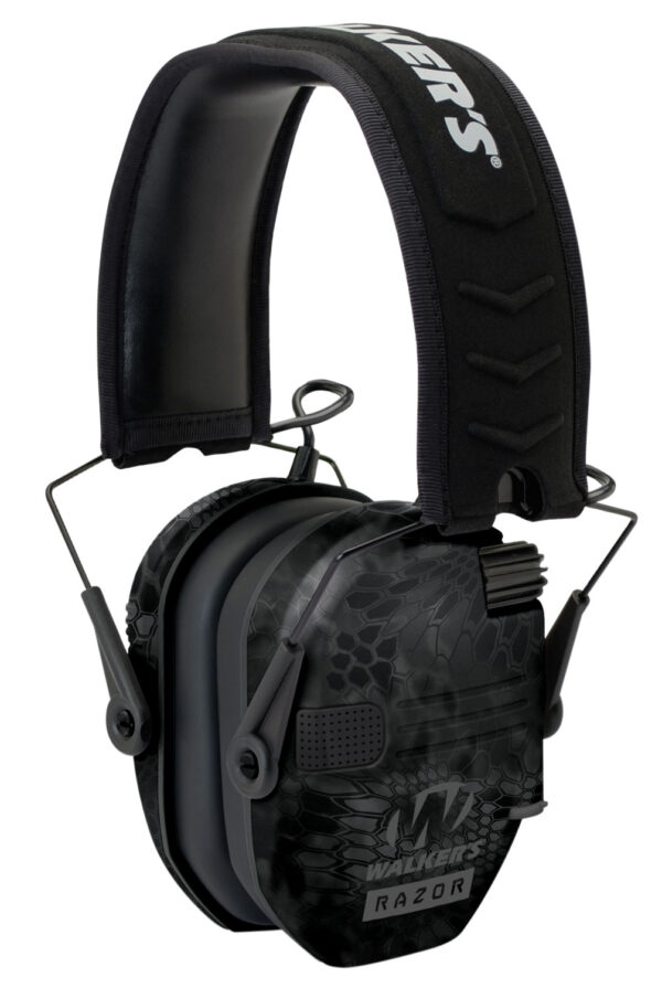 Walker's GWPRSEMYP Razor Slim Electronic Muff 23 dB,Over the Head,  Typhoon Camo/Black Polymer — view 1
