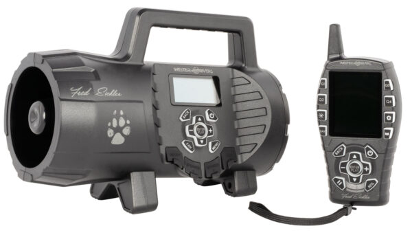 Western Rivers WRC-EGC-SS Eichler Single Speaker Electronic Call Multiple Sounds Attracts Predators Features Remote Control Black Plastic — view 1