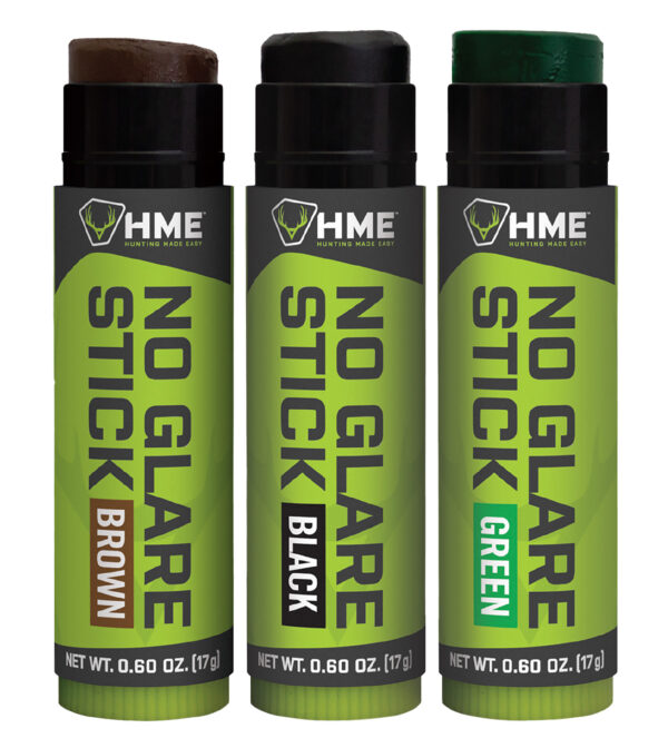 HME HMESTK3PK Face Paint No Glare Black/Brown/Dark Green Stick — view 1