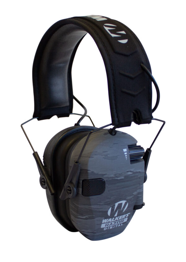 Walker's GWPDRSEMGST Razor PRO Digital Electronic Muff 23 dB Over the Head Ghost Camo/Black Polymer — view 1
