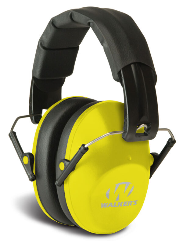 Walker's GWPFPM1YL Pro Low Profile Passive Muff 22 dB Over the Head Black/Yellow Polymer — view 1
