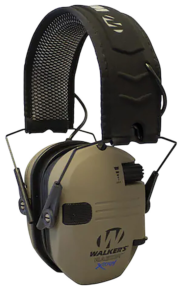 Walker's GWPXRSEMFDE Razor X-TRM Digital Electronic Muff 21 dB Over the Head Flat Dark Earth Polymer — view 1