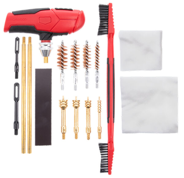 Birchwood Casey HNDGCLNK Handgun Cleaning Kit 16 Pieces Black/Red — view 1