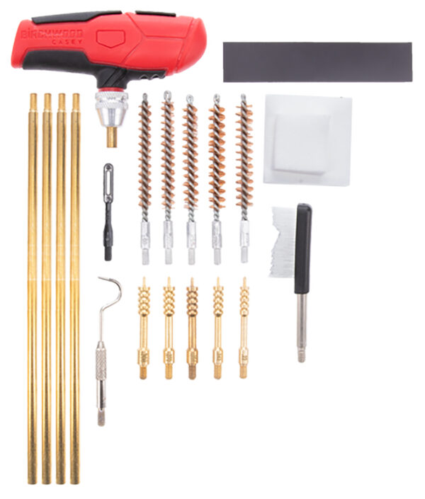 Birchwood Casey RIFCLNKI Rifle Cleaning Kit 21 Pieces Black/Red — view 1