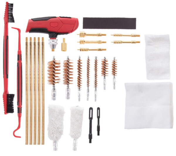 Birchwood Casey UNVCLNKIT Universal Cleaning Kit Multi-Caliber/Multi-Gauge 22 Pieces Black/Red — view 1