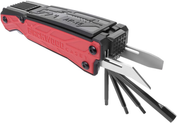 Birchwood Casey ARMT AR  Black/Red Folding AR-15 — view 1