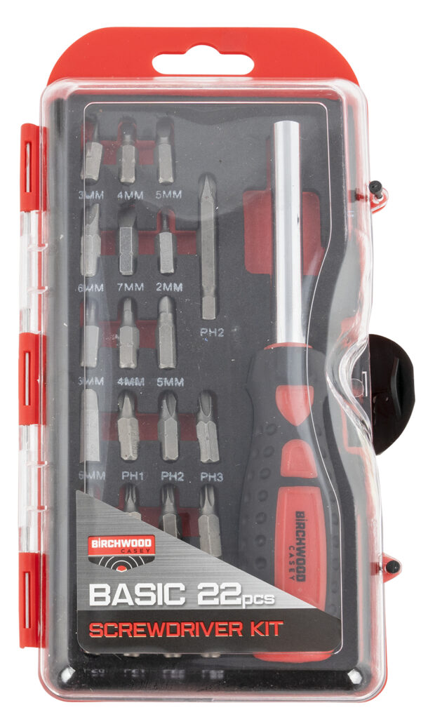 Birchwood Casey BSDS Basic Screwdriver Kit  22 Pieces Includes Slotted/Philips/Torx/Hex Heads — view 1