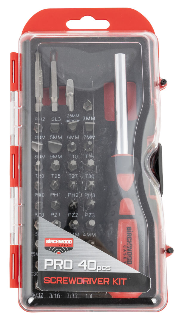 Birchwood Casey PROSDS Pro Screwdriver Kit  40 Pieces Includes Slotted/Philips/Torx/Hex Heads — view 1