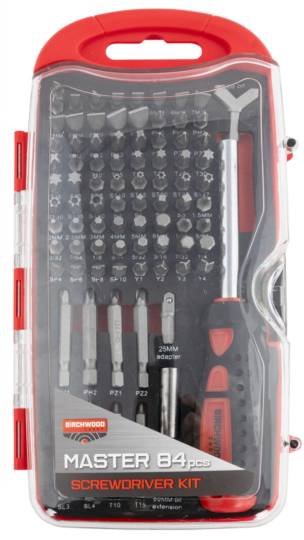 Birchwood Casey DLXSDS Master Screwdriver Kit  84 Pieces Includes Slotted/Philips/Torx/Hex Heads — view 1