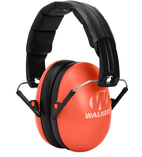Walker's GWPFKDMCOR Youth Passive Muff 23 dB Over the Head Coral/Black Polymer — view 1