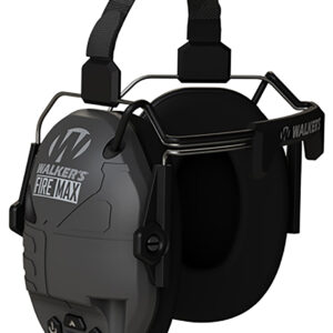 Walker's GWPDFMBTN Firemax Digital BTN Muff Behind The Neck Black Polymer