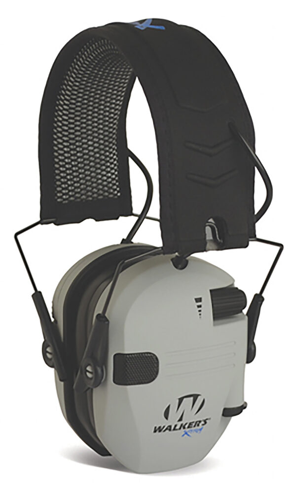 Walker's WPXDRSEMBTGY Razor X-TRM Digital Electronic Muff 21 dB Over the Head Gray/Black Polymer — view 1