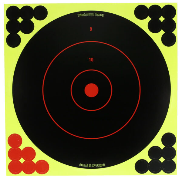 Birchwood Casey TDSNC812PK Target Dispenser  Adhesive Paper 8" Bullseye Includes Pasters 12 PK — view 1