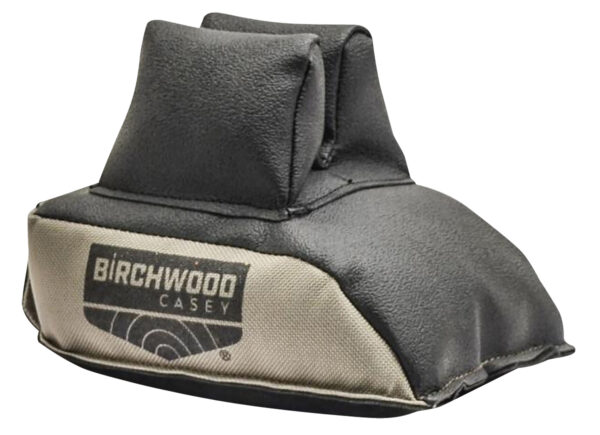 Birchwood Casey URBF Universal Rear Bag  Prefilled Tan Polyester Black Leather Top — view 1