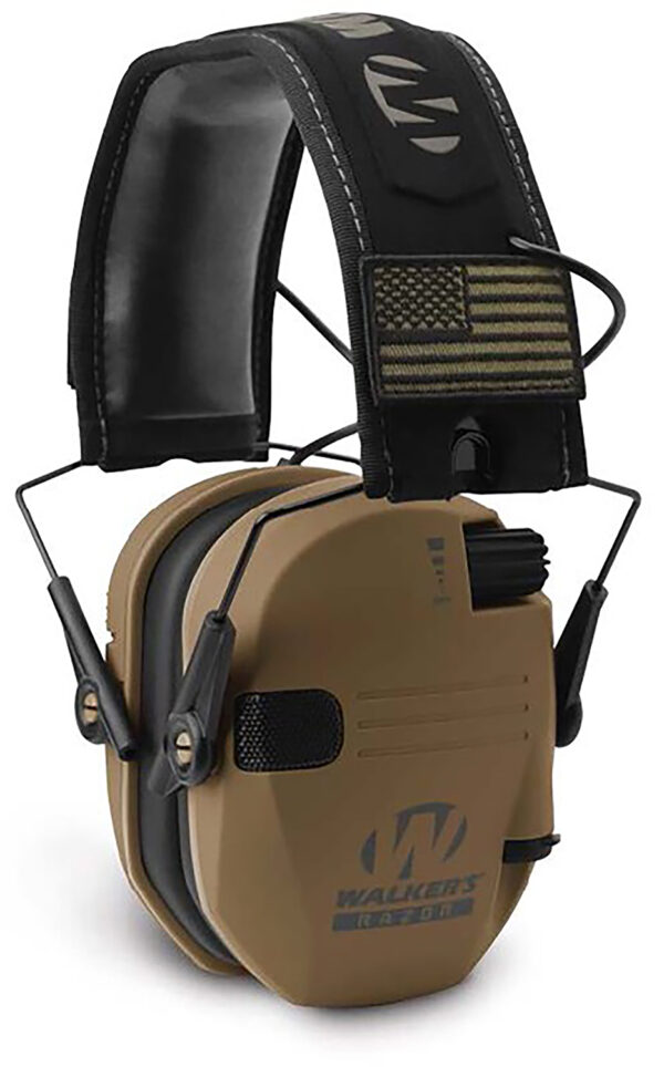 Walker's GWPRSEMPATBB Razor Patriot Polymer 23 dB Over the Head Battle Brown/Black Adult — view 1