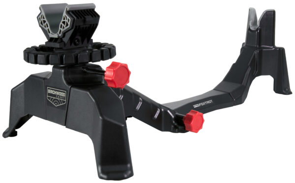 Birchwood Casey CSR Foxtrot Shooting Rest Black Non-Marring Material/Red Accents, Adjustable Elevation, Removeable Center Section for Pistols & Rifles — view 1