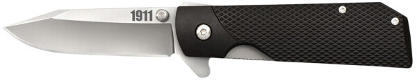Cold Steel CS20NPJAAZ 1911  3" Folding Clip Point Plain 4034 SS Blade Black Textured Griv-Ex Handle Includes Pocket Clip — view 1