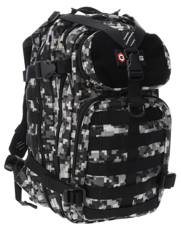 GPS Bags T1611BOBGD Bugout Bag Tactical Gray Digital 600D Polyester 2 Handguns — view 1