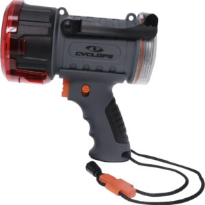 Cyclops CYC2000WP Spotlight w/Flood Light 500/200 Lumens Red/White CREE XP-G3 LED Black/Gray Polymer/Aluminum