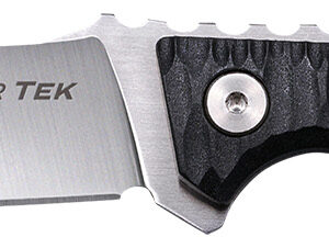 Cold Steel CSFX4RZR Razor Tek  EDC 4" Fixed Clip Point Plain Satin 4116 Krupp SS Blade, 4" Black Textured