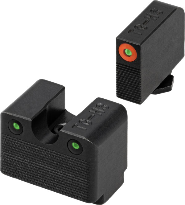 TruGlo TGTG231G3MC Tritium Pro  Black | Green Tritium Orange Outline Front Sight Green Tritium Rear Sight — view 1
