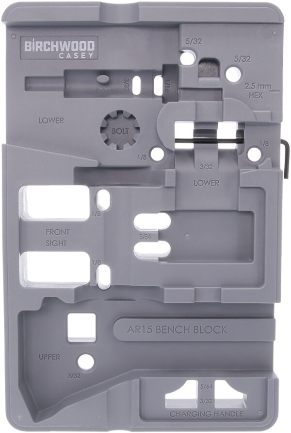 Birchwood Casey ARBENCH-BLOCK Bench Block  Gray AR-15 — view 1