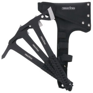 Cold Steel CSTH175AX3PK Throwing Axes  1.75" Black Oxide 420 Stainless Steel Blade Paracord Wrap Handle Set of 3