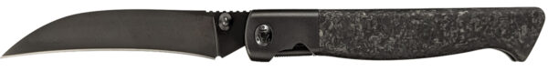 Cold Steel CSFL39SHB Spectre Hawksbill 3.80" Folding Talon Point Plain Black Matte PVD CPM 20V SS Blade, Forged Carbon Fiber Handle — view 1
