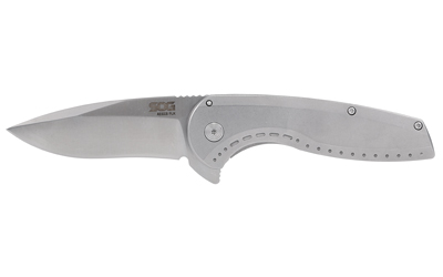 SOG AEGIS FLK 3.25" DROP PT SLV — view 1