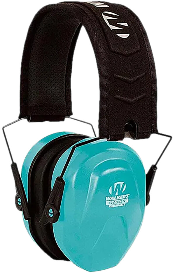 Walker's GWPCRSEMTL Razor Compact Electronic Muff 23 dB Over the Head Teal — view 1