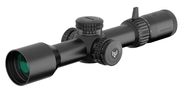Swampfox Optics TWK525563L Warhawk  Black 5-25x56mm 34mm Tube Sharpshooter MIL Reticle — view 1