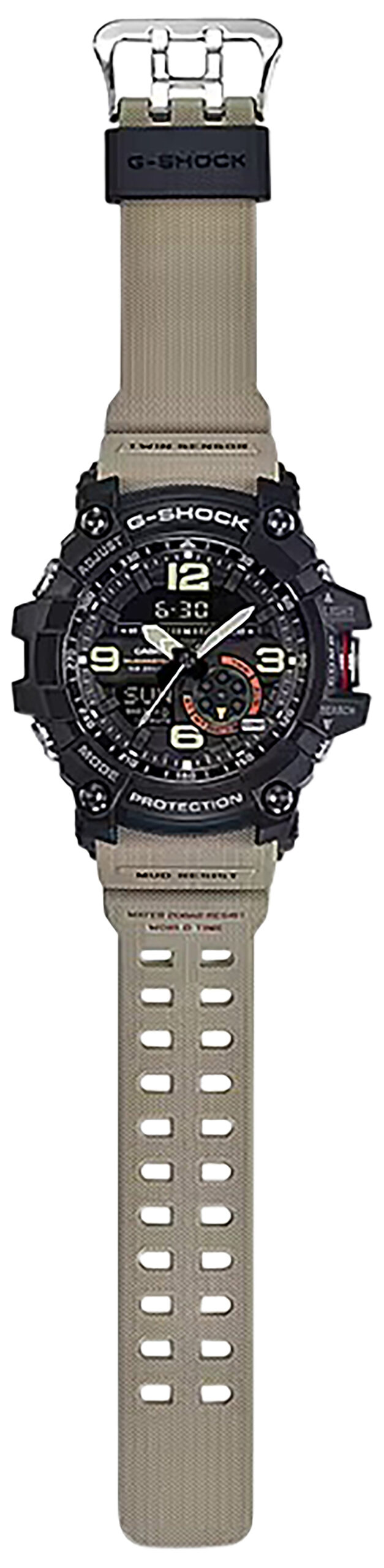 G-shock/vlc Distribution GG10001A5 G-Shock Tactical MudMaster Keep Time Tan Size 145-215mm Features Digital Compass — view 1