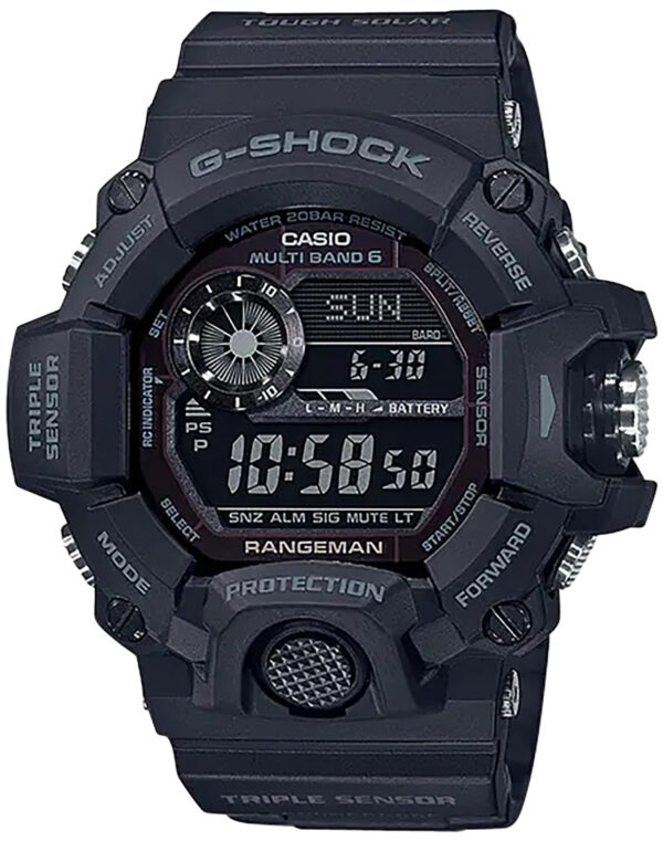 G-shock/vlc Distribution GW94001B G-Shock Tactical Rangeman Keep Time Blackout Size 145-215mm Features Digital Compass — view 1