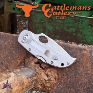 ABKT CATTLEMANS CUTLERY DUECE - LOCKBACK 2.5" BLADE W/ CLIP — view 2
