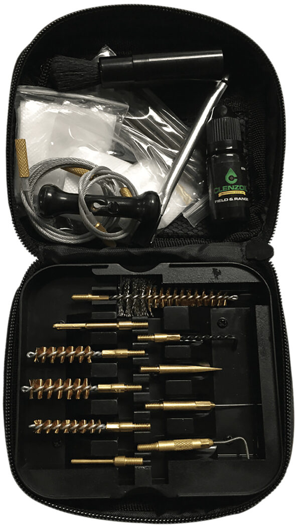 Clenzoil 2236 Field & Range Tactical Cleaning Kit Pistol/Rifle 17 Pieces Black — view 1