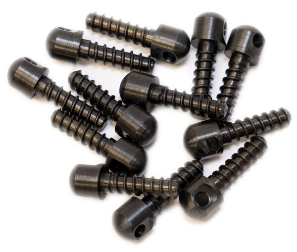GrovTec US Inc GTHM51 Wood Screw  Swivel Studs 0.75" 12-Pack Black — view 1
